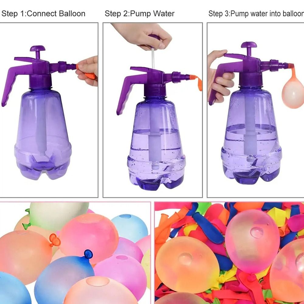 新しいポータブル空気水爆弾バルーンポンプ子供用パーティー屋外 - Balloon Pump Hand のレビューと価格