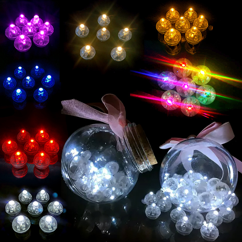 10 個ミニ LED バルーンライトカラフルな点滅発光タンブ - Led Balloon Light のレビューと価格