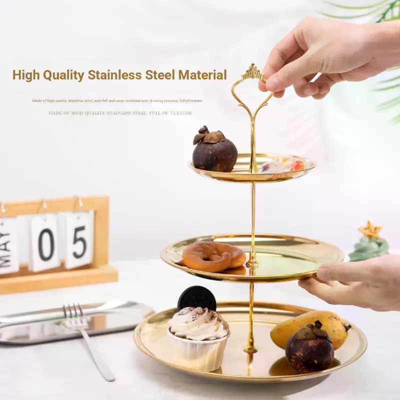 PFU/シルバー2/3段ケーキスタンド パーティーデザートタ - Cupcake Stand Tier のレビューと価格