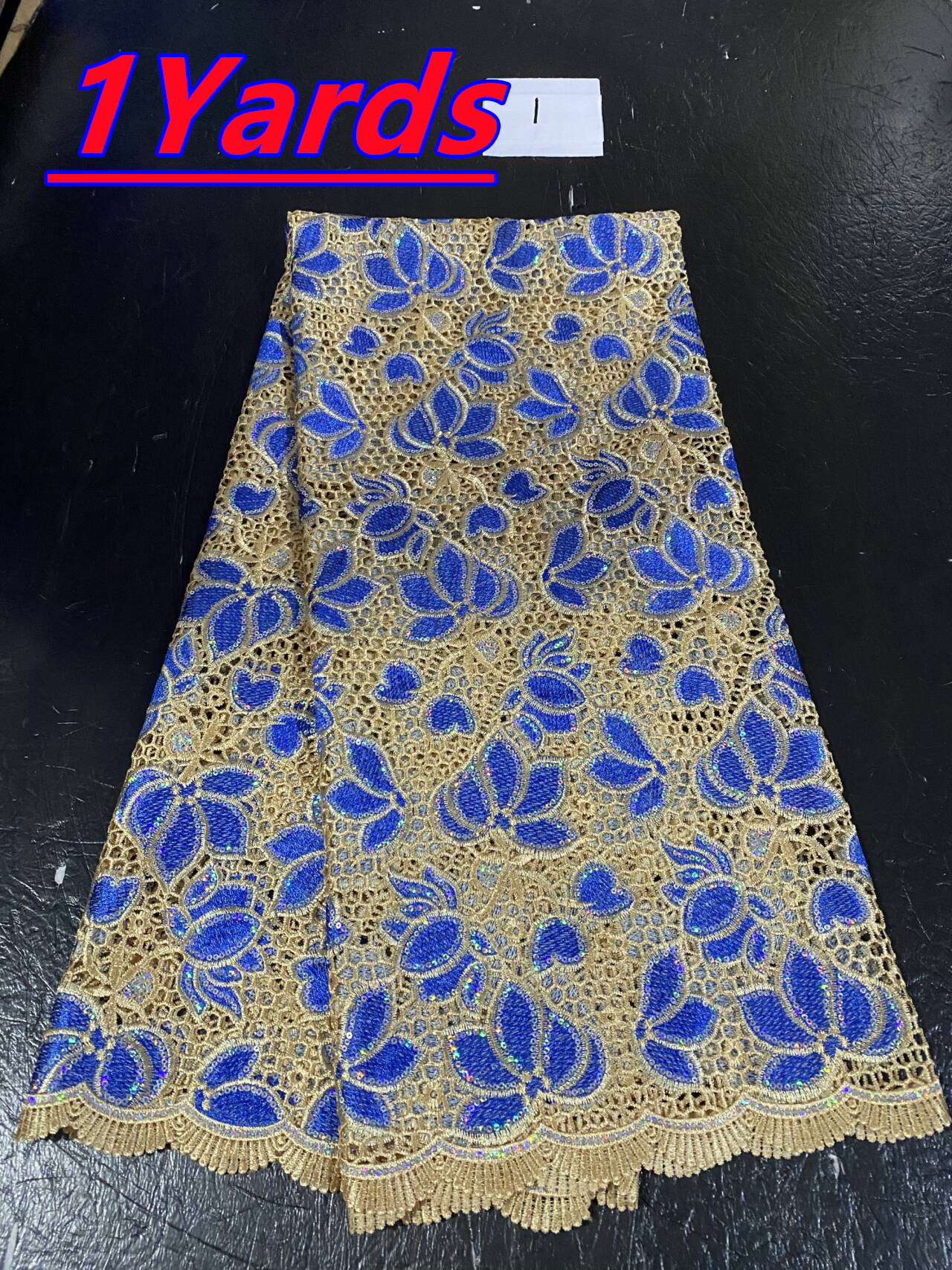 アフリカのスパンコールレース生地ファッションナイジェリア刺繍 - Glitter Tablecloth のレビューと価格