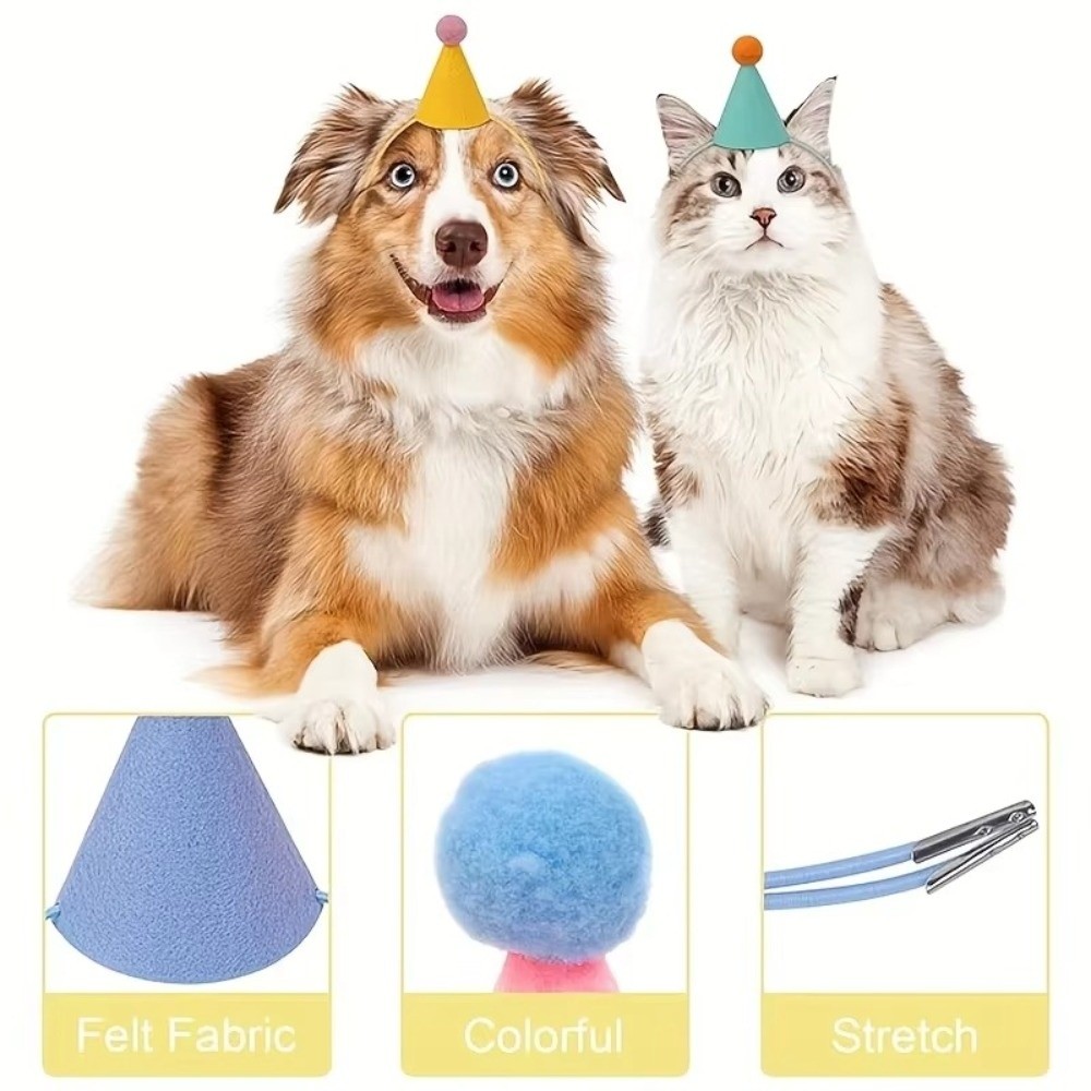再利用可能な6個セットミニパーティーハット軽量カラフルなコー - Party Hat Cone のレビューと価格