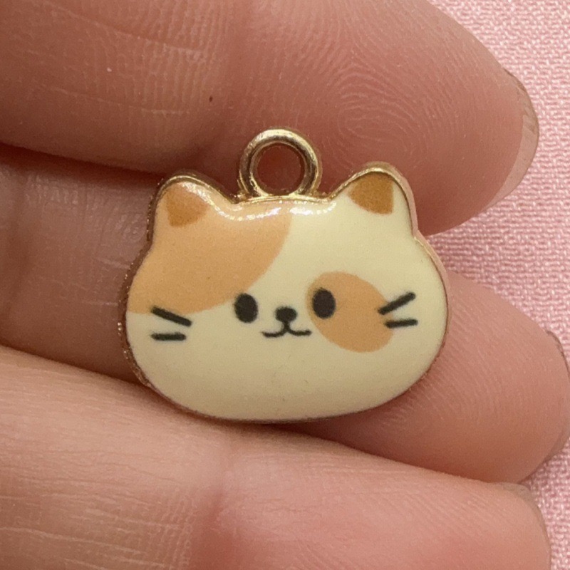 12個入りプリント猫ヘッド合金ドリップオイルペンダント、DI - Event Party のレビューと価格
