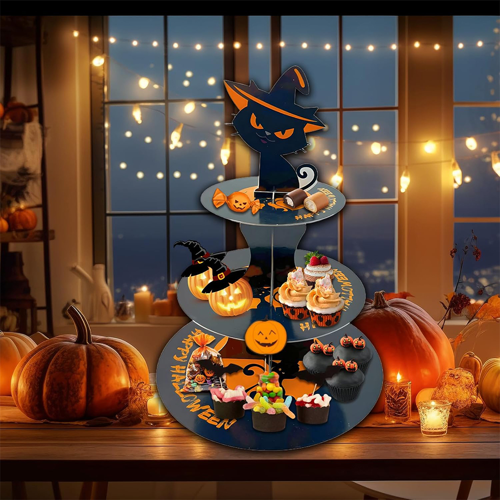 ハロウィンケーキスタンド カボチャコウモリゴースト柄 3段段 - Cupcake Stand Tier のレビューと価格