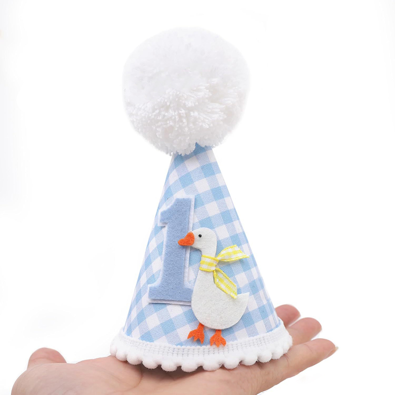 新しいガチョウの誕生日帽子、子供と大人のためのミニヘッドギア - Party Hat Cone のレビューと価格