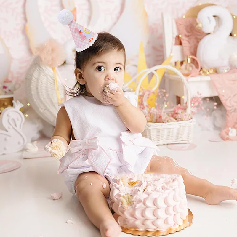 新しいガチョウの誕生日帽子、子供と大人のためのミニヘッドギア - Party Hat Cone のレビューと価格