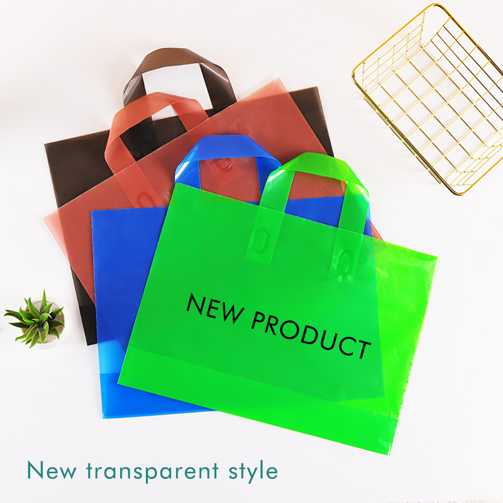 パーソナライズされたロゴ付きのショッピングバッグ,プラスチッ - Event Party Shop のレビューと価格